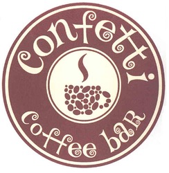Свідоцтво торговельну марку № 106228 (заявка m200723237): confetti; coffee bar