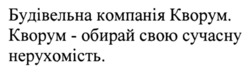 Заявка на торговельну марку № m202309076: кворум - обирай свою сучасну нерухомість; будівельна компанія кворум