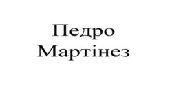 Заявка на торговельну марку № m202413141: педро мартінез