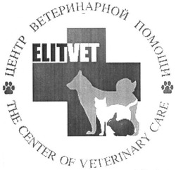 Свідоцтво торговельну марку № 293403 (заявка m201823615): the center of veterinary care; центр ветеринарной помощи; +; elitvet; elit vet