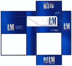 Заявка на торговельну марку № m201316040: l&m; lm; loft; blue; less smell; recessed filter; сучасний вираз якості з recessed фільтром та lss технологією