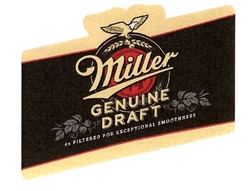 Свідоцтво торговельну марку № 301261 (заявка m201920957): miller; genuine draft; 4 filtered for exceptional smoothness