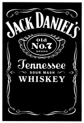 Свідоцтво торговельну марку № 140852 (заявка m201010854): jack daniel's; daniels; old № 7 brand; tennessee sour mash whiskey; n0.7