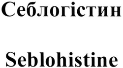 Свідоцтво торговельну марку № 318549 (заявка m202011880): себлогістин; seblohistine