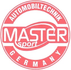 Свідоцтво торговельну марку № 100203 (заявка m200607746): automobiltechnik; master; sport; germany