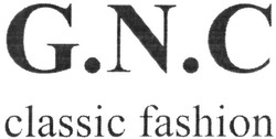 Заявка на торговельну марку № m201519221: g.n.c; gnc; classic fashion