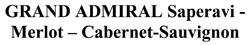 Заявка на торговельну марку № m201925683: grand admiral saperavi-merlot-cabernet-sauvignon