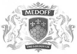 Заявка на торговельну марку № m200818296: medoff; 1902 london uk