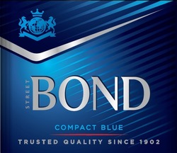 Заявка на торговельну марку № m201816804: street bond; compact blue; trusted quality since 1902