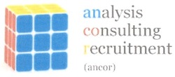 Заявка на торговельну марку № m200915253: analysis consulting recruitment; ancor