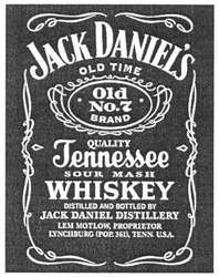 Свідоцтво торговельну марку № 77282 (заявка m200509433): jack daniel's; old time; old no 7; jennessee; whiskey; quality; sour mash