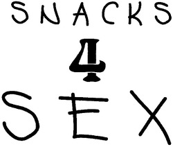 Заявка на торговельну марку № m200613428: snacks; 4; sex