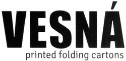 Свідоцтво торговельну марку № 321541 (заявка m201932356): vesna printed folding cartons