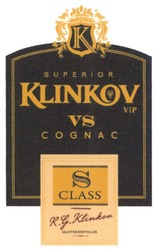 Заявка на торговельну марку № m201917417: к; class; cognac; vs; vip; о; r.g.klinkov; rg; superior