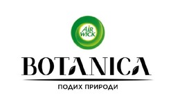 Свідоцтво торговельну марку № 340203 (заявка m202116507): botanica подих природи; air wick