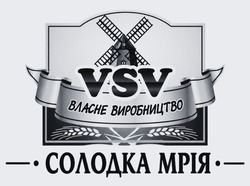 Заявка на торговельну марку № m202608719: солодка мрія; власне виробництво; vsv