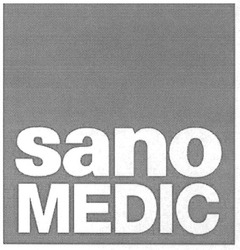 Свідоцтво торговельну марку № 128619 (заявка m200818287): sano medic