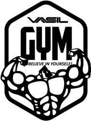 Заявка на торговельну марку № m201719922: vasil; gym; believe in your self
