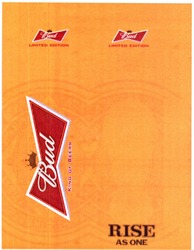Свідоцтво торговельну марку № 199949 (заявка m201323858): bud; limited edition; rise as one; king of beers