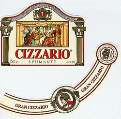 Заявка на торговельну марку № 95123418: cizzario, spumante, gran cizzario, t; cizzario, spumante, gran, t, т