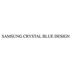 Заявка на торговельну марку № m201403904: samsung crystal blue design