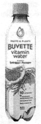 Заявка на торговельну марку № m201905488: buvette vitamin water; fruits&plants; fruits plants; зі смаком грейпфрут розмарин