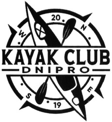 Заявка на торговельну марку № m202013156: w; 20; s; 19; kayak club dnipro; e; е