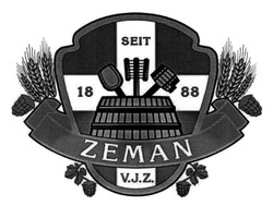 Свідоцтво торговельну марку № 270862 (заявка m201802783): zeman; seit 1888; v.j.z.; vjz