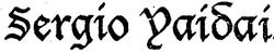 Свідоцтво торговельну марку № 34320 (заявка 2001085072): sergio gaidai