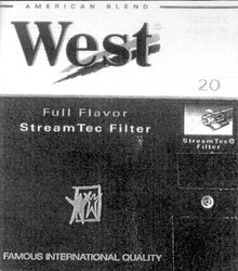 Свідоцтво торговельну марку № 28817 (заявка 2000094268): full flavor; stream tec filter; west