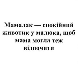 Заявка на торговельну марку № m202520754: мамалак - спокійний животик у малюка, щоб мама могла теж відпочити