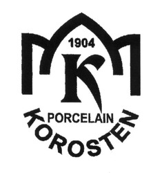 Свідоцтво торговельну марку № 265331 (заявка m201629427): 1904; porcelain korosten