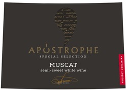 Заявка на торговельну марку № m202119791: anna gorkun; apostrophe; muscat; semi-sweet white wine; special selection; proudly ukrainian