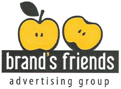 Заявка на торговельну марку № m200801462: brand's friends; advertising group