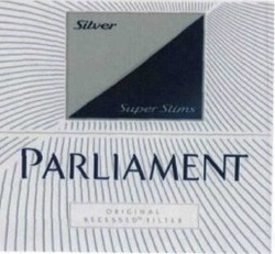 Свідоцтво торговельну марку № 226382 (заявка m201523164): parliament; silver; super slims; original recessed filter