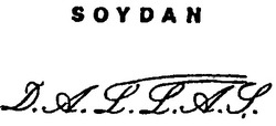 Заявка на торговельну марку № 96123032: soydan D.A.L.L.A.S.; soudan; d.a.l.l.a.s