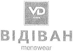 Свідоцтво торговельну марку № 46886 (заявка 2002053922): відіван; vd; one; menswear