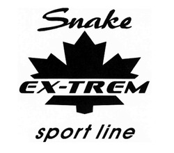 Свідоцтво торговельну марку № 285912 (заявка m201826701): snake ex-trem sport line; snake ex trem sport line; extrem