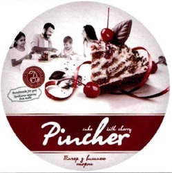Свідоцтво торговельну марку № 278906 (заявка m201819958): pincher cake with cherry; handmade for you; пінчер з вишнею торт; зроблено вручну для тебе