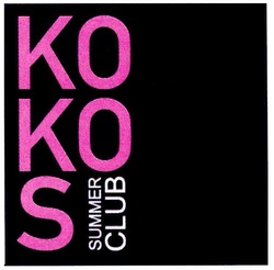 Свідоцтво торговельну марку № 155895 (заявка m201109409): ko ko s summer club; kokos
