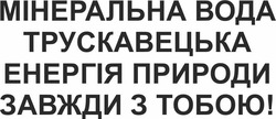 Заявка на торговельну марку № m202414968: енергія природи завжди з тобою; мінеральна вода трускавецька