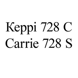 Свідоцтво торговельну марку № 181766 (заявка m201301416): carrie 728 s; керрі 728 с