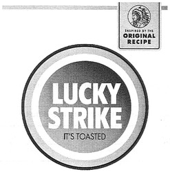 Свідоцтво торговельну марку № 87544 (заявка m200613880): inspired by the; original; recipe; lucky; strike; it's toasted