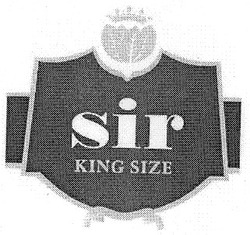 Свідоцтво торговельну марку № 101224 (заявка m200712755): sir; king size