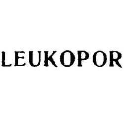 Свідоцтво торговельну марку № 2018 (заявка 115141/SU): leukopor