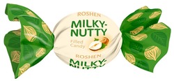 Свідоцтво торговельну марку № 247579 (заявка m201626912): roshen; milky-nutty; filled candy; roshen