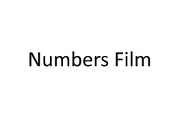 Заявка на торговельну марку № m202416778: numbers film