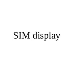 Свідоцтво торговельну марку № 264072 (заявка m201722928): sim display
