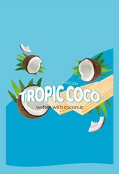 Заявка на торговельну марку № m202609238: вафлі з кокосом; wafers with coconut; tropic coco