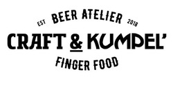 Свідоцтво торговельну марку № 254820 (заявка m201810043): beer atelier; finger food; craft&kumpel'; craft kumpel